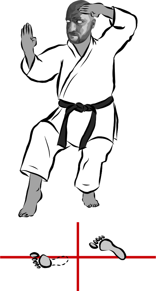 Nekoashi dachi (Cat stance)